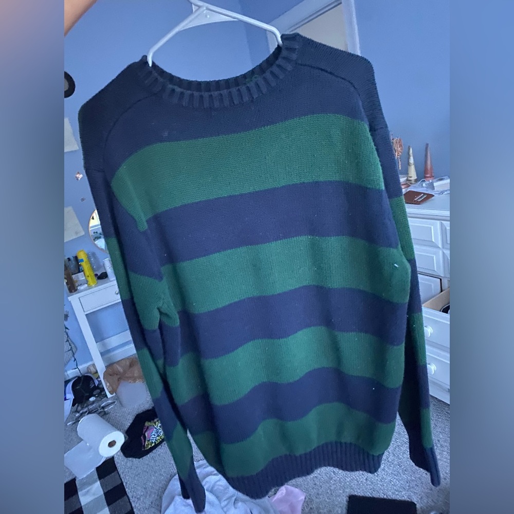 BRIANNA COTTON THICK STRIPE SWEATER